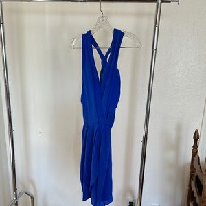 Greylin Vibrant Blue Backless Dress